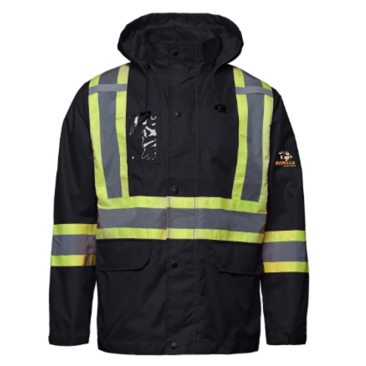 Adult Storm Full Length Hi Viz Raincoat - Image 3