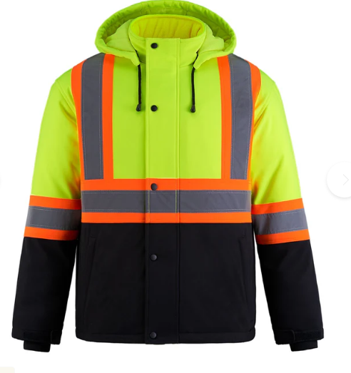 Adult Freightliner-Hi-Vis Insulated Softshell Jacket with Detachable Hood - Image 4