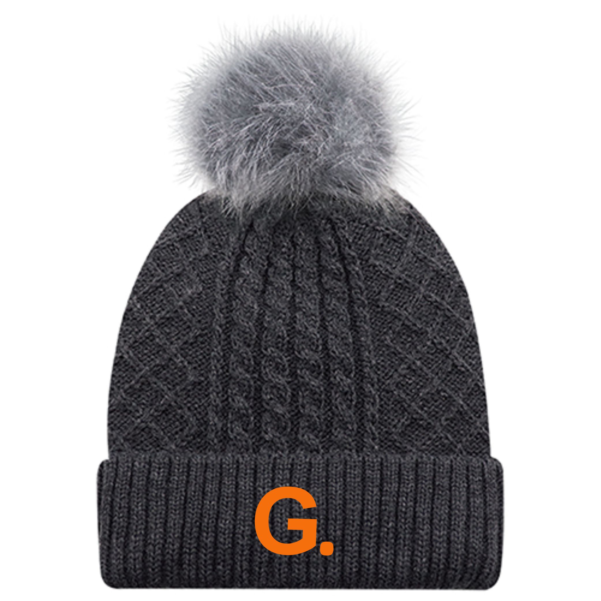 Cable Knit Toque With Satin Lining - Image 3