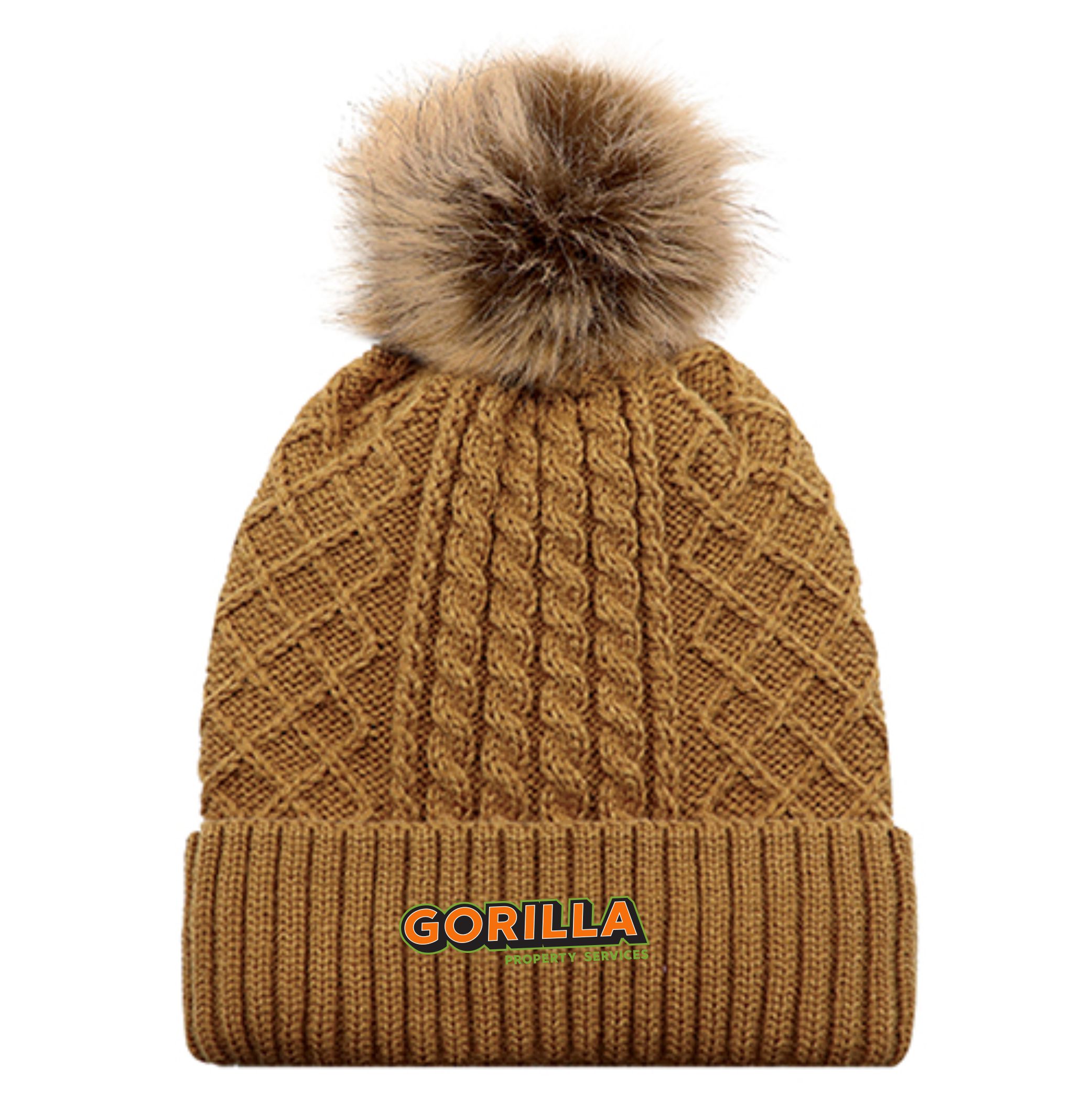 Cable Knit Toque With Satin Lining - Image 5